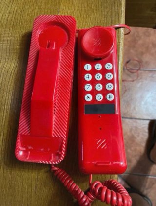 Teléfono Rojo estilo retro