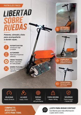 Patinete Eléctrico Xiaomi + 3 Tablas