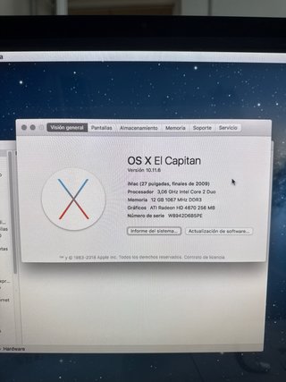 Ordenador Apple iMac 27 pulgadas