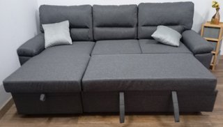 Sofá Cama· EMMA·, Chaiselong, ·Arcón. ¡OFERTA!
