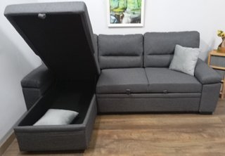 Sofá Cama· EMMA·, Chaiselong, ·Arcón. ¡OFERTA!