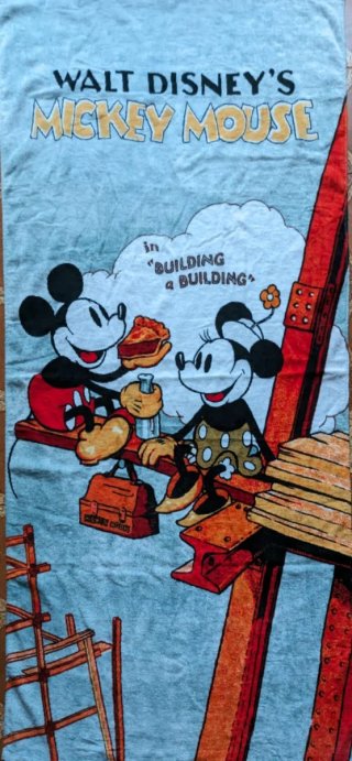 Telo Mare spugna Disney Topolino nuovo