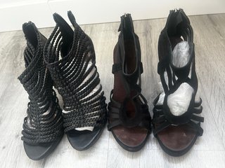 Zapatos de tacón negros para bodas