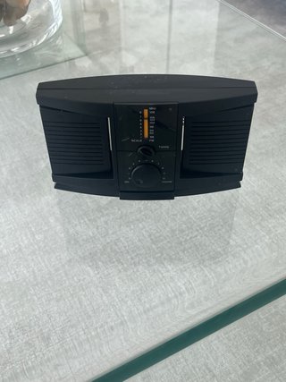 Radio FM portátil negra