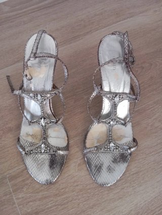 Sandalias de fiesta tacón 10 cm
