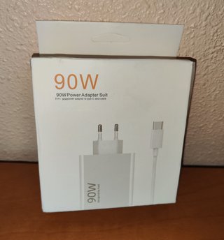 Cargador Carga Rápida 90W con cable USB-C Nuevo