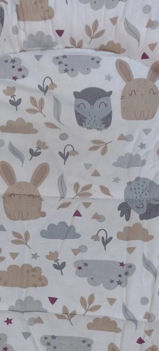 Reductor cuna bebé estampado animales
