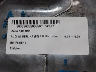 Caja audi ehv a4 berlina (b5) 1.8 20v turbo 95009