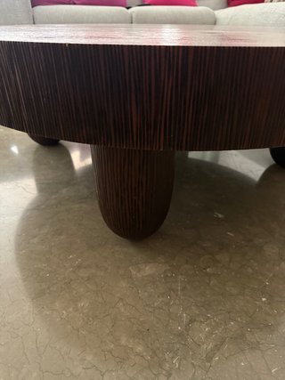 Mesa redonda madera
