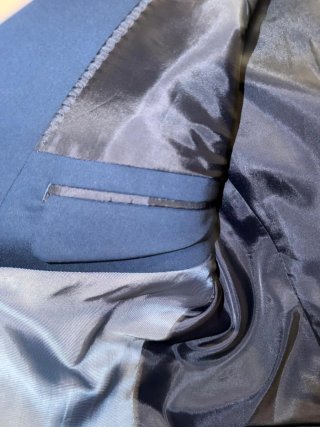 Traje azul Zara