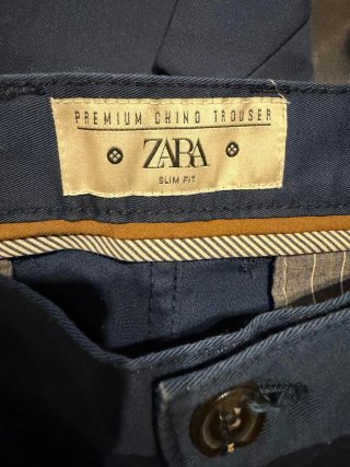 Traje azul Zara