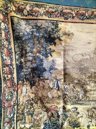 Arazzo Storico Battaglia Tessuto