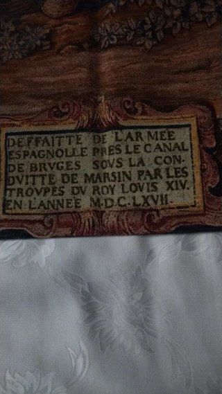Arazzo Storico Battaglia Tessuto