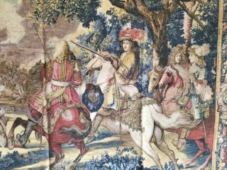 Arazzo Storico Battaglia Tessuto
