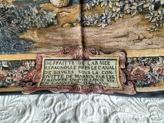Arazzo Storico Battaglia Tessuto