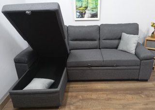 Sofá Cama· EMMA·, Chaiselong, ·Arcón. ¡OFERTA!
