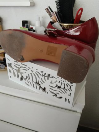 Zapatos Mary Jane Rojos Talla 40