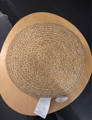 Pouf in giuta rotondo