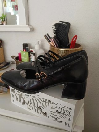 Zapatos Tina Kiz Mary Jane Talla 40 Negros