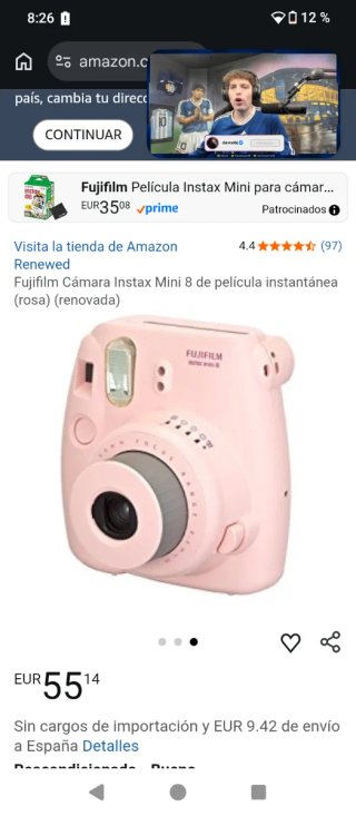 Fujifilm Instax Mini 8 Rosa