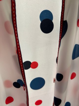 Camisa señora lunares T48, tipo camisola, con homb