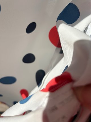 Camisa señora lunares T48, tipo camisola, con homb