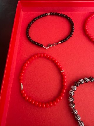 7 Braccialetti Perline Elastici
