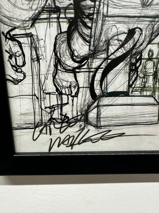 Carlos Pacheco Original Hulk Sketch Marvel  firmad