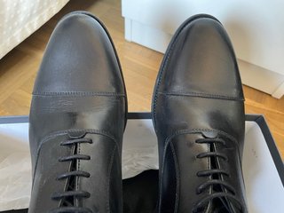Zapatos de vestir negros para novio usados una vez