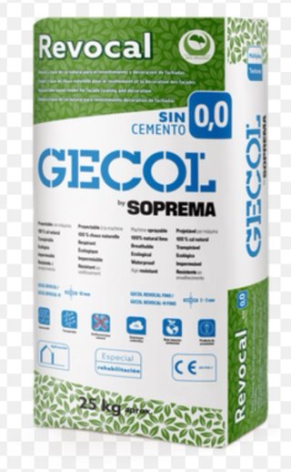 Mortero Gecol Revocal Cal 25kg