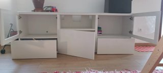 Mueble TV IKEA BESTÅ Blanco