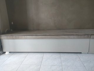 Mobile TV legno e bianco