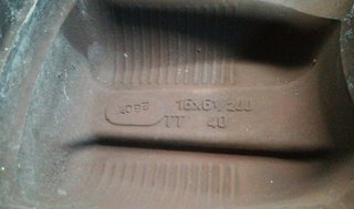 225194 16x61/2jjtt40 llanta nissan x-trail 2.0