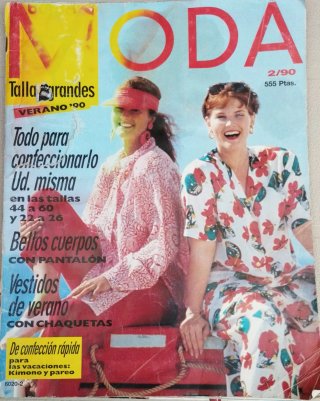 Revista Burda Moda Tallas Grandes 1990/1993