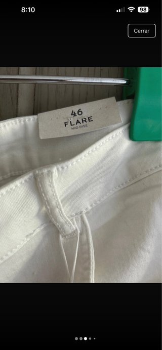 Pantalón vaquero blanco mujer Southern Cotton