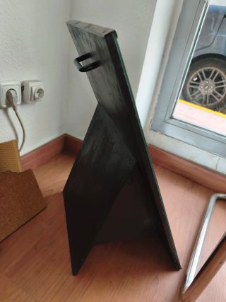 Espejo para zapatos cristal y madera
