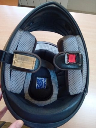 Casco Integral Shark Negro, Rojo y Blanco