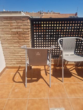 4 Sillas de Terraza/Jardín Grises