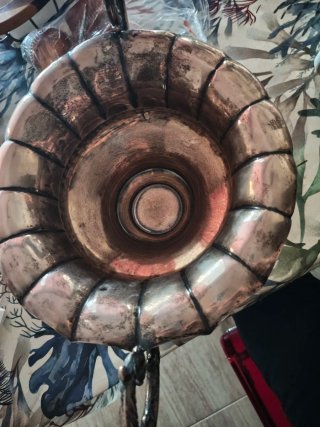 Antiguo frutero de plata