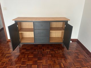 Aparador Ikea Hemnes Negro/Marrón