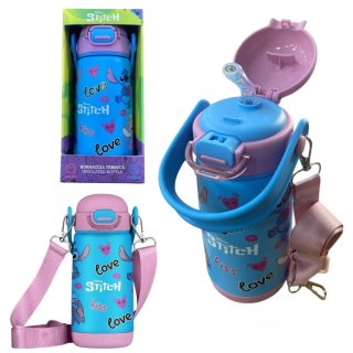 Borraccia termica Stitch Disney blu e rosa