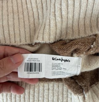 Chaleco de punto EASY WEAR rayas beige M