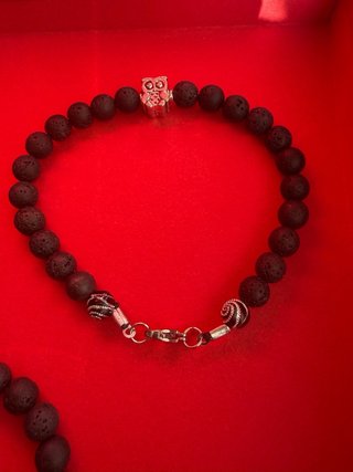 Set braccialetti pietra lavica