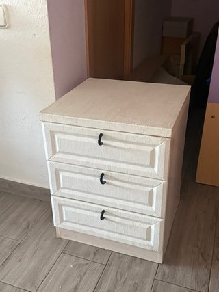 Mueble auxiliar 3 cajones blanco