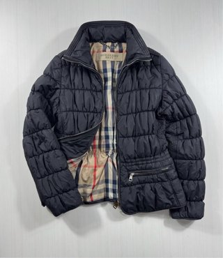 Chaqueta Burberry Negra Plumas
