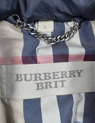 Chaqueta Burberry Negra Plumas
