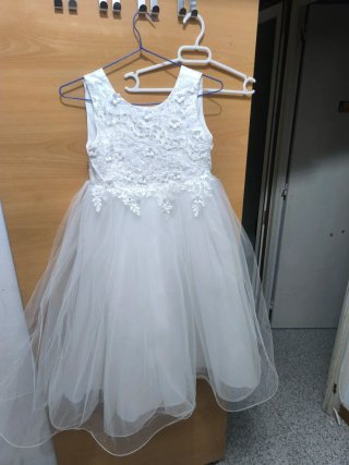 Vestido de comunión/bautizo blanco