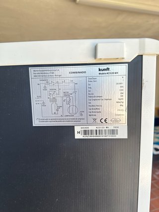Nevera Kunft KC3120 WH Blanca