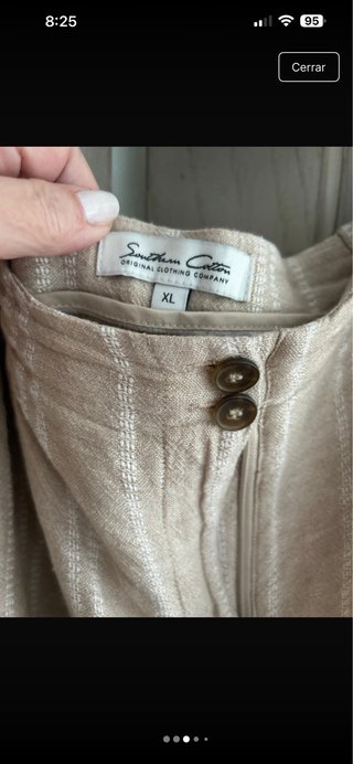 Bermuda Lino Mujer Southern Cotton Beige