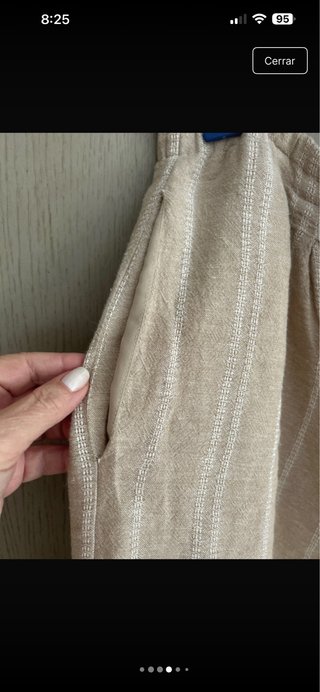 Bermuda Lino Mujer Southern Cotton Beige
